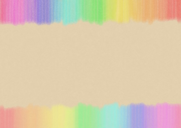 米色纸与彩虹色框架图片下载