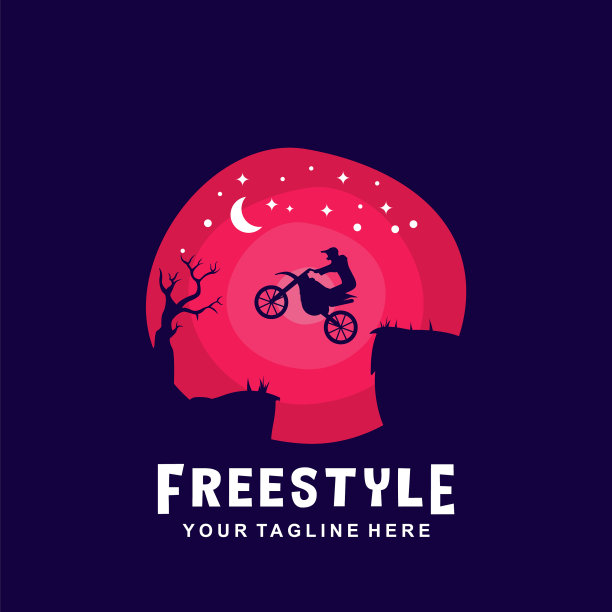 骑手在晚上做自由泳图片下载