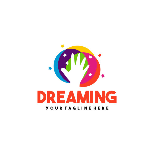 创意手孩子梦想的标志设计图片下载