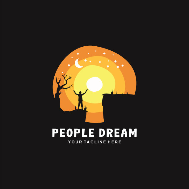 人们在夜晚做梦的标志图片下载