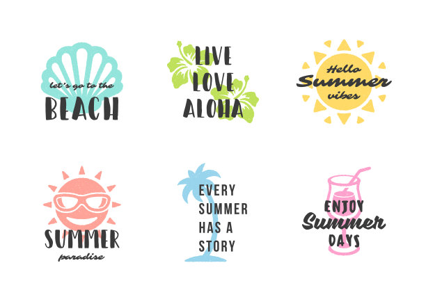 暑假印刷灵感语录或语录设计图片下载