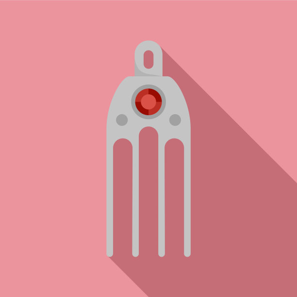 女性发夹图标平风格图片下载