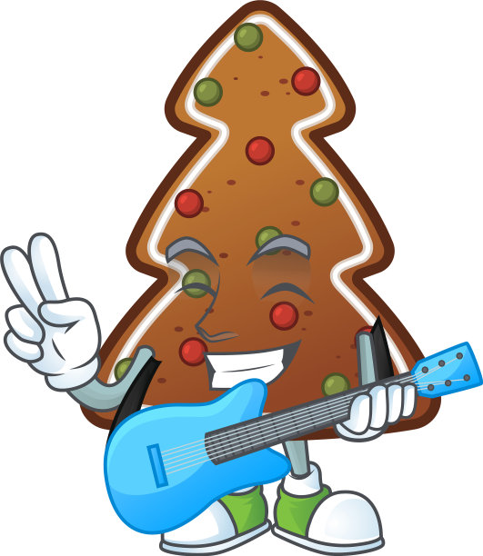 快乐的脸姜饼树卡通播放音乐图片下载