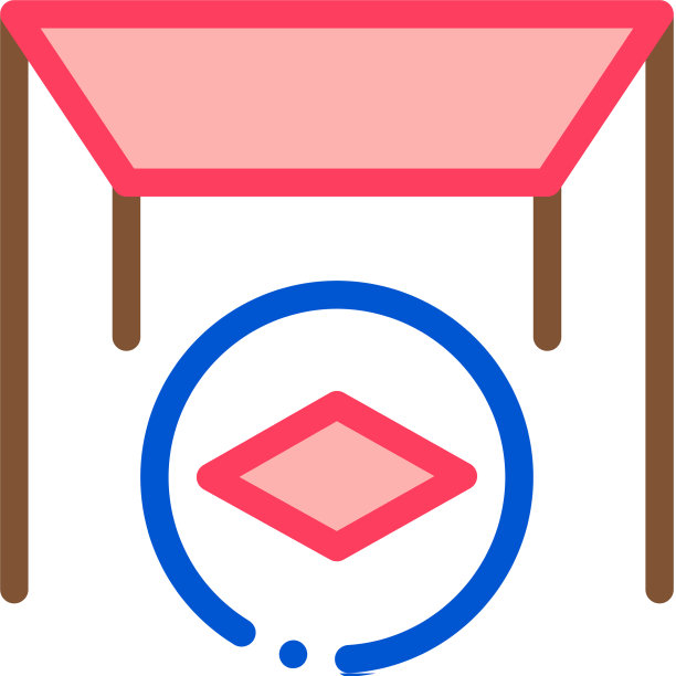 哑光帆布拉伸天花板图标轮廓图片下载