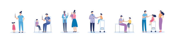 医生给儿童注射疫苗图片下载