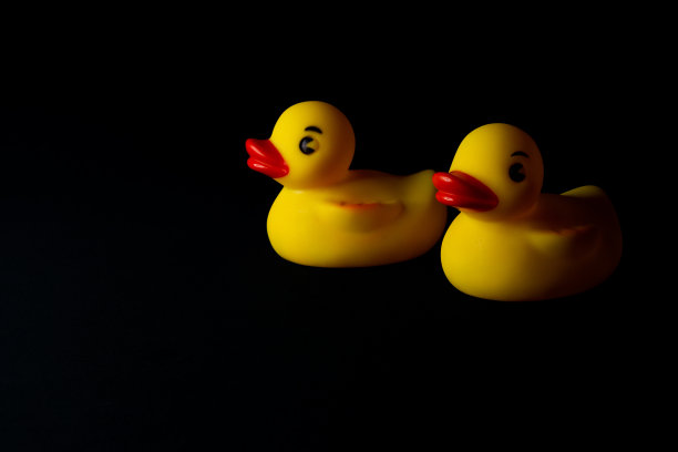 黄色的橡皮鸭。图片下载