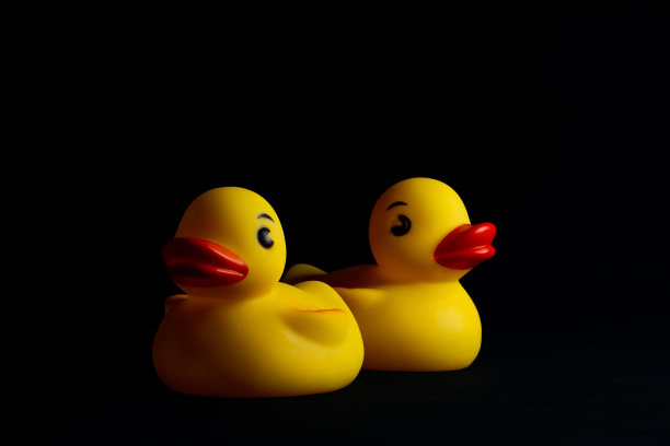 黄色的橡皮鸭。图片下载