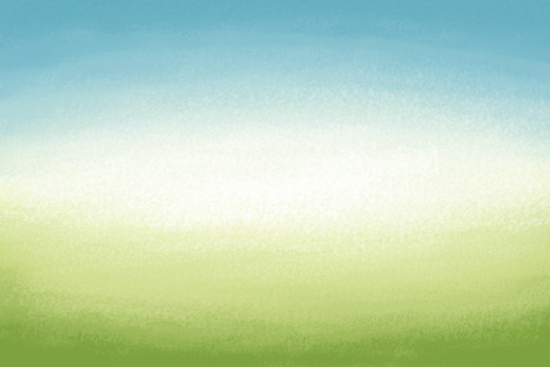 天空草宁静的景观背景蓝色，绿色，黄色和白色图片下载