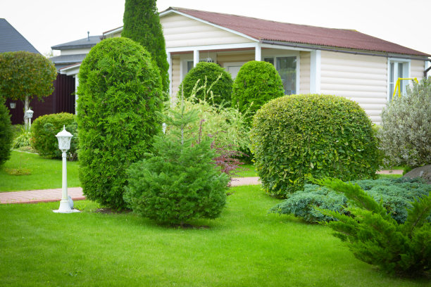 美丽的乡村别墅和花园图片下载