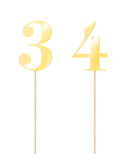 数字蛋糕顶饰(三、四)图片下载