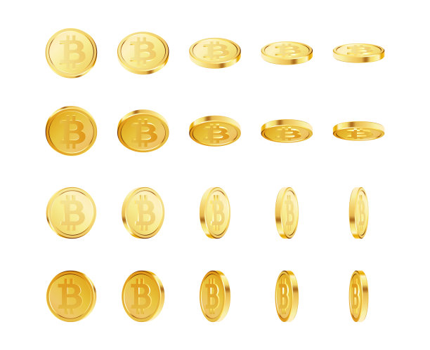 黄金加密货币，加密现金，货币套。比特币的硬币图片下载