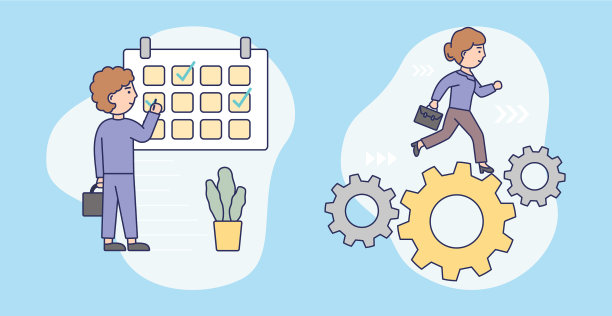 计划时间管理观念男性图片下载