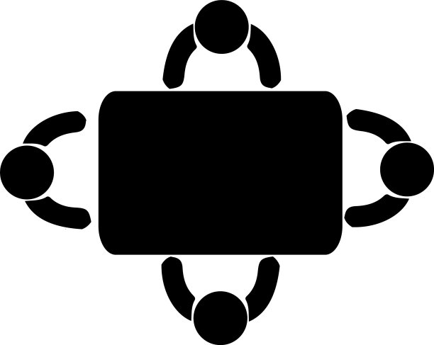 会议图标孤立在白色背景图片下载