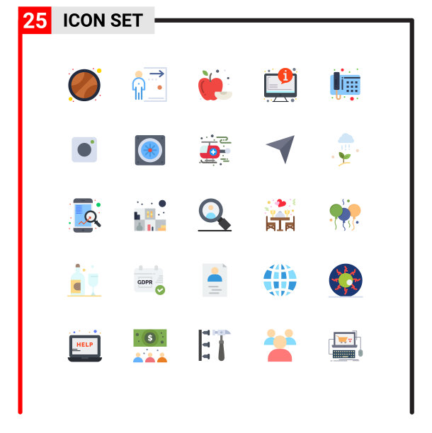设置25个商业平面颜色包图片下载