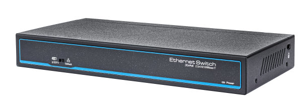 支持PoE的以太网交换机，隔离在白色背景下图片下载