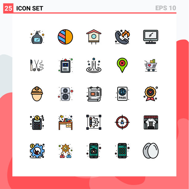 通用图标符号组25现代填充图片下载