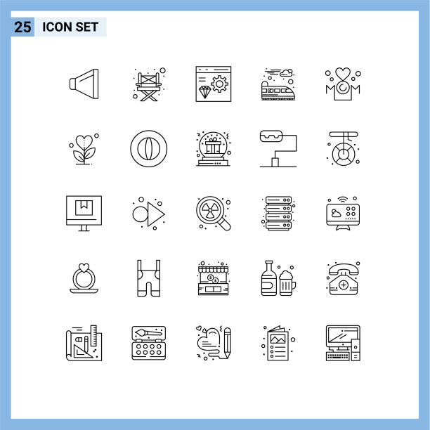 为网页和手机设置了25条通用线图片下载