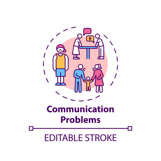 沟通问题概念图标图片下载