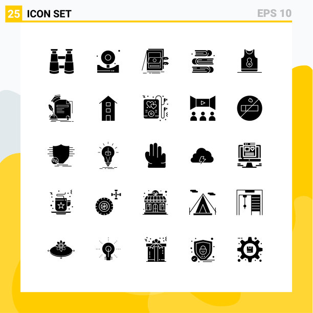 象形文字设25个简单实心象形文字衬衫图片下载