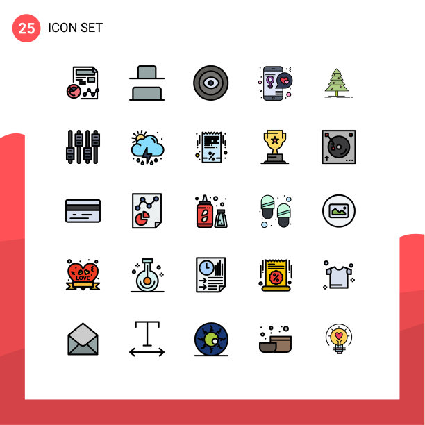 通用图标符号组25现代填充图片下载