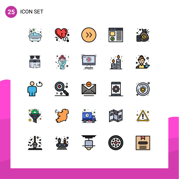 移动界面填充线平面颜色设置25图片下载