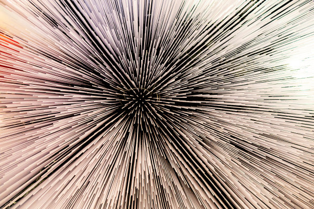 抽象的技术设计墙纸与射线线和星星。未来的引人入胜的效果图片下载