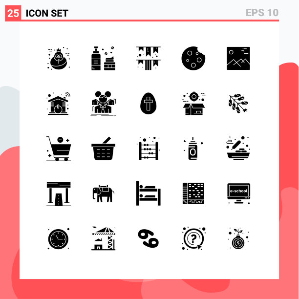 组25现代立体象形图设置图片下载