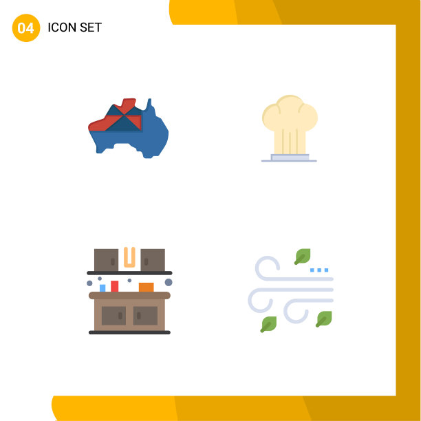 4 .通用平面标志标志澳大利亚图片下载