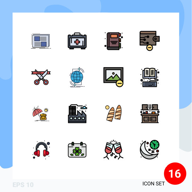 通用图标符号组16现代扁平图片下载