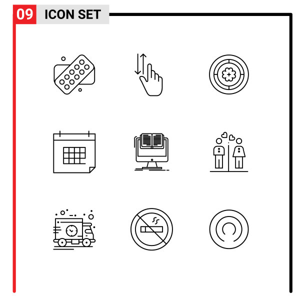 通用图标符号组9现代轮廓图片下载