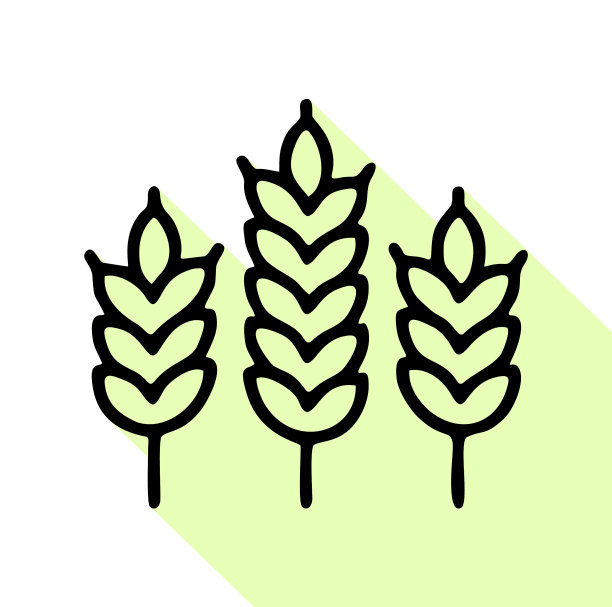 麦线图标象形谷类图片下载