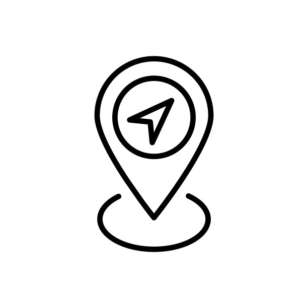 引脚图标设计矢量模板和插图图片下载