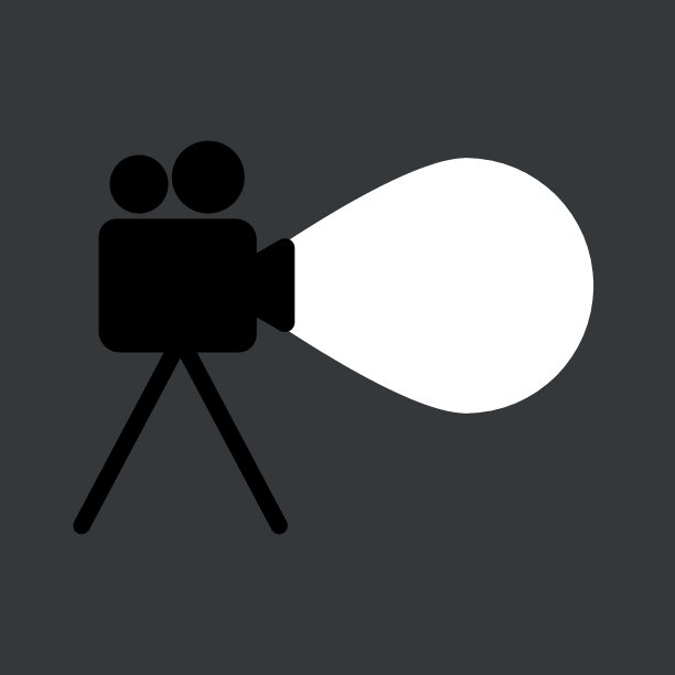 创造性的矢量背景与相机在三脚架和装饰空白文本容器。理想的新闻，录像或电影制作专题图形或网页设计图片下载