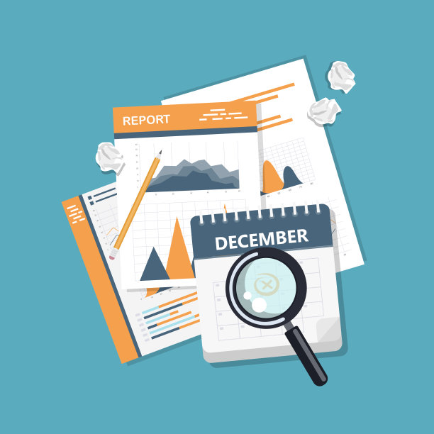 商务木桌上有文件、表格、文件夹、钢笔、铅笔、咖啡。工作，工作场所，分析，研究，计划，管理。矢量插图，俯视图图片下载