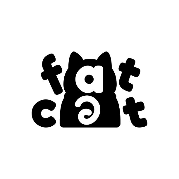 标志设计关于肥猫宠物护理标志设计图片下载