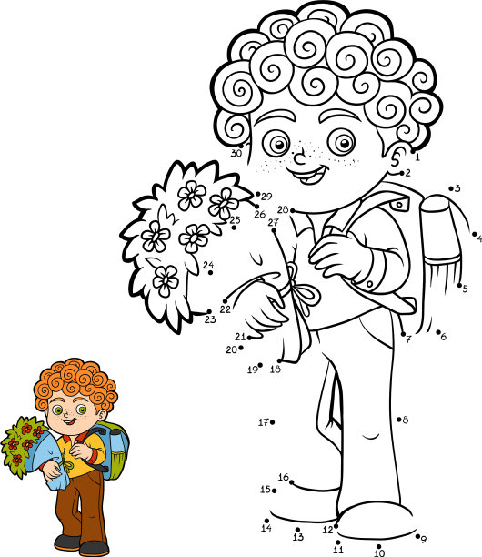 数字游戏男孩与花图片下载