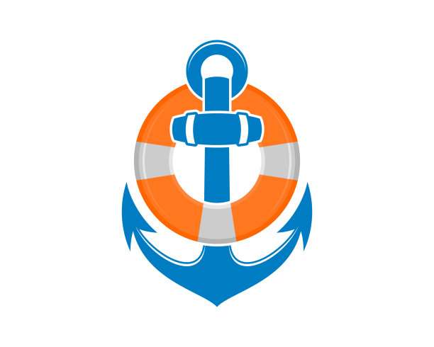 锚内至救生圈标志图片下载