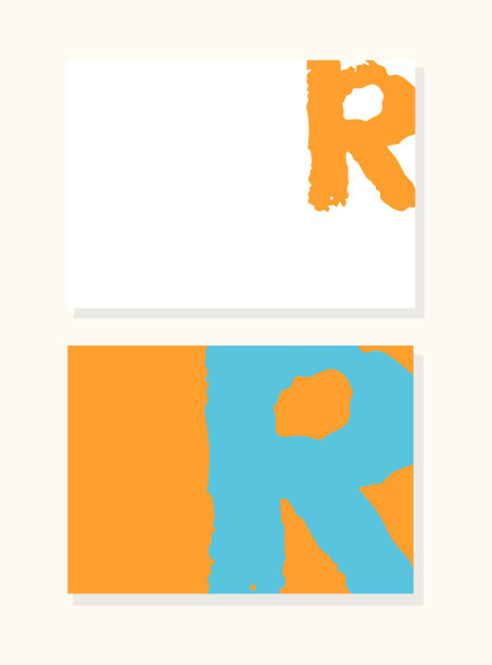 用光滑的丙烯酸刷子手绘字母r图片下载