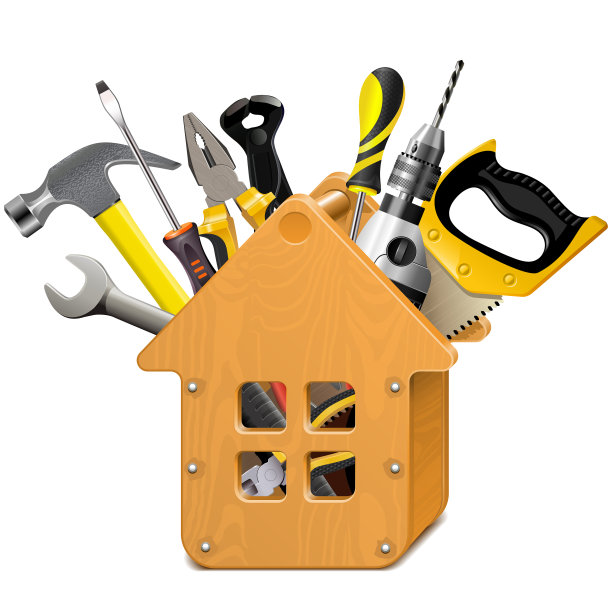 带工具的木屋图片下载