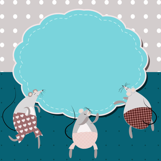 出生的框架，一个可爱的老鼠洗澡图片下载