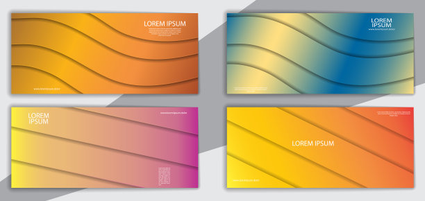 设置黑色条幅与几何形状的颜色图片下载