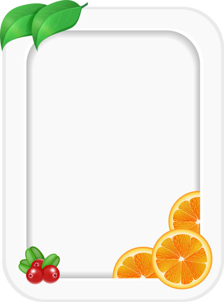 水果和浆果传单横幅卡片模板的设计图片下载