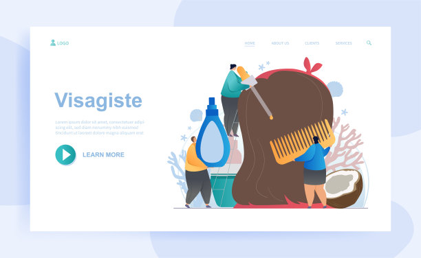 男性和女性美容师一起为女性理发图片下载