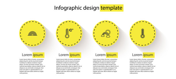 设置彩虹气象温度计与云图片下载