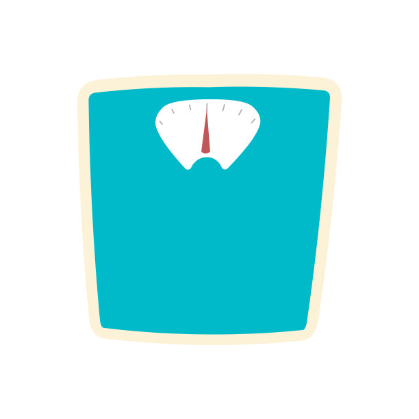 饮食规模在流行的扁平风格孤立的股票图片下载