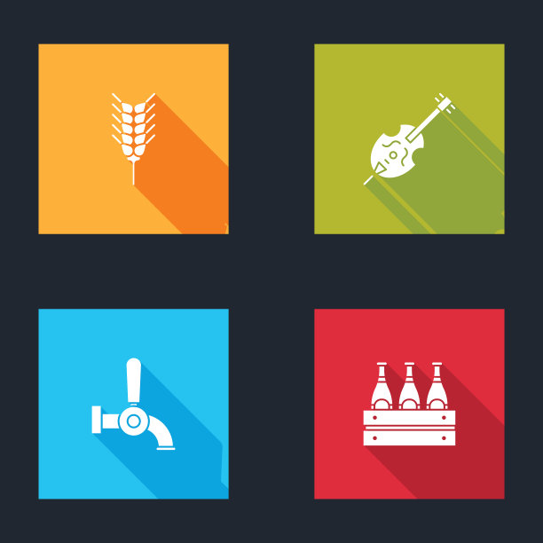 设置小麦小提琴啤酒龙头和包装啤酒图片下载