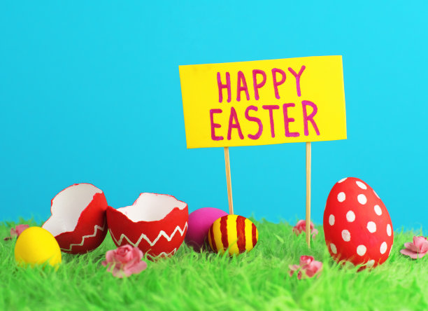 带有复活节彩蛋的贺卡图片下载