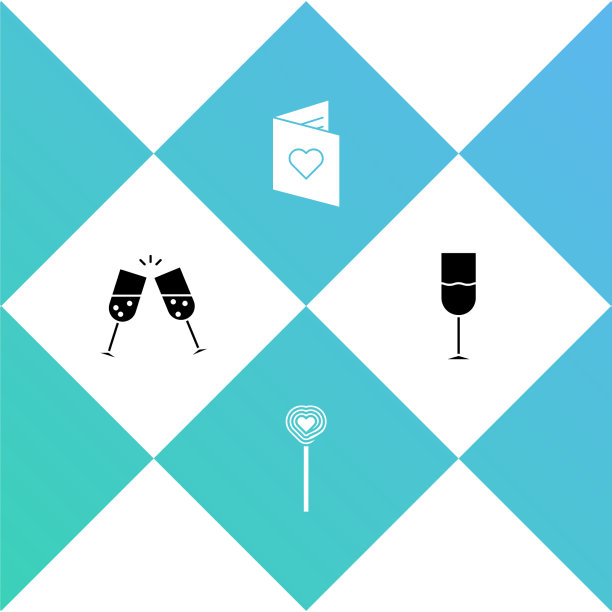 设玻璃香槟棒棒糖情人节图片下载