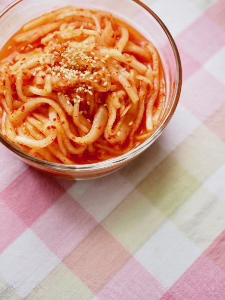 韩国传统食品泡菜、萝卜沙拉、小菜图片下载