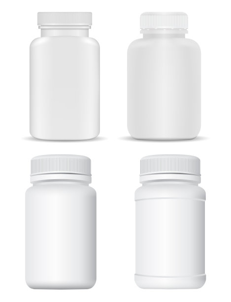 药丸瓶模型白色塑料补充瓶图片下载